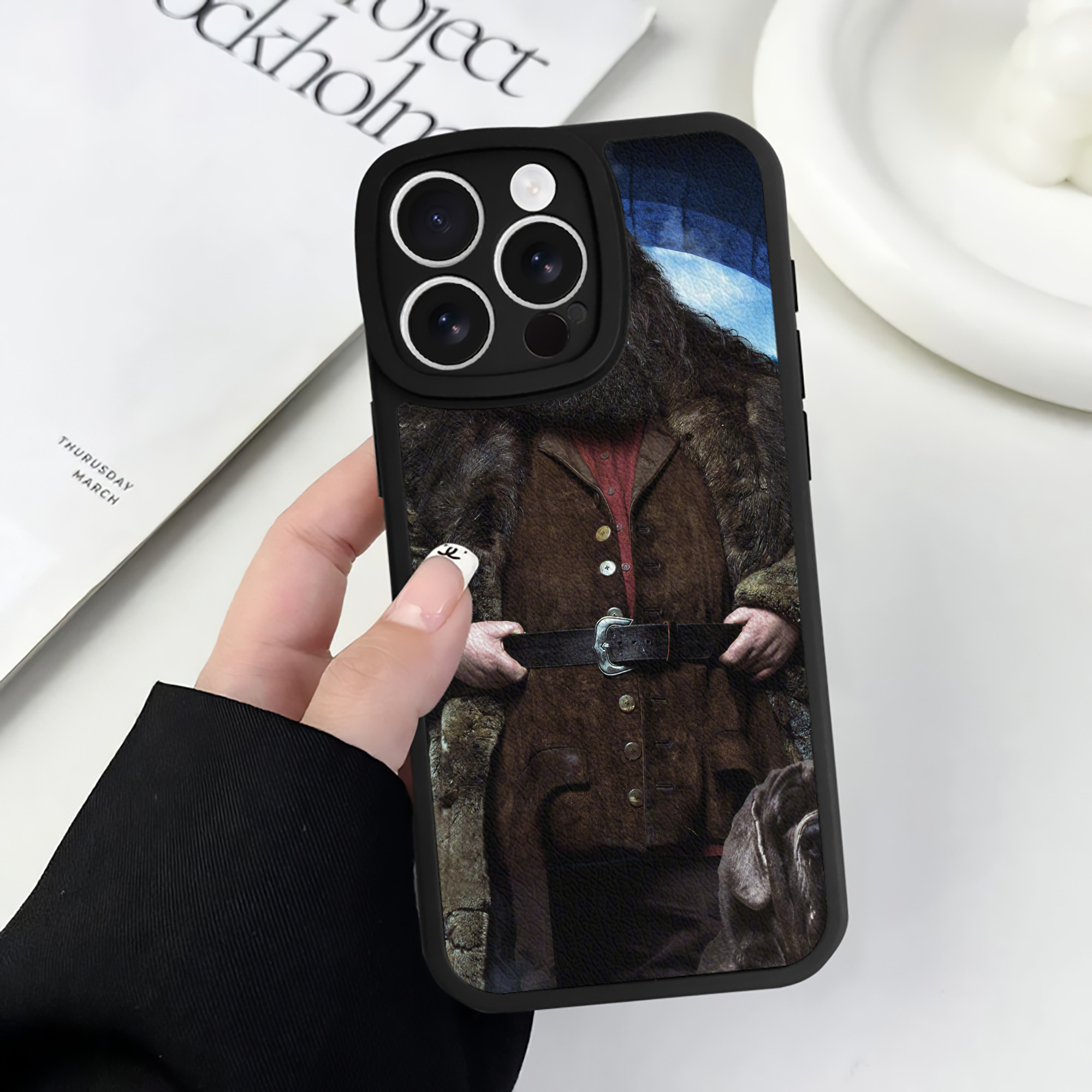 （画像用） Harry Potter ハリー・ポッターシリーズ 【iPhone 16シリーズ対応】シリコンスマホケース（レザー調） 材質：シリコン